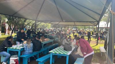 Fiéis participam da Missa das 10h na 63ª Festa do Bom Jesus em Campo Mendes